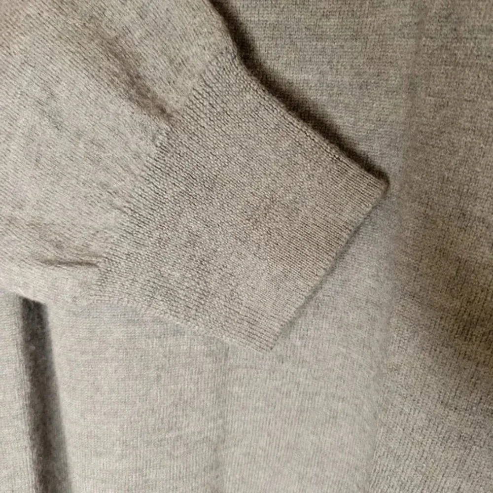 Olive Green 100% Italian Sheep Wool Sweater, Sz M - Picture 5 of 15